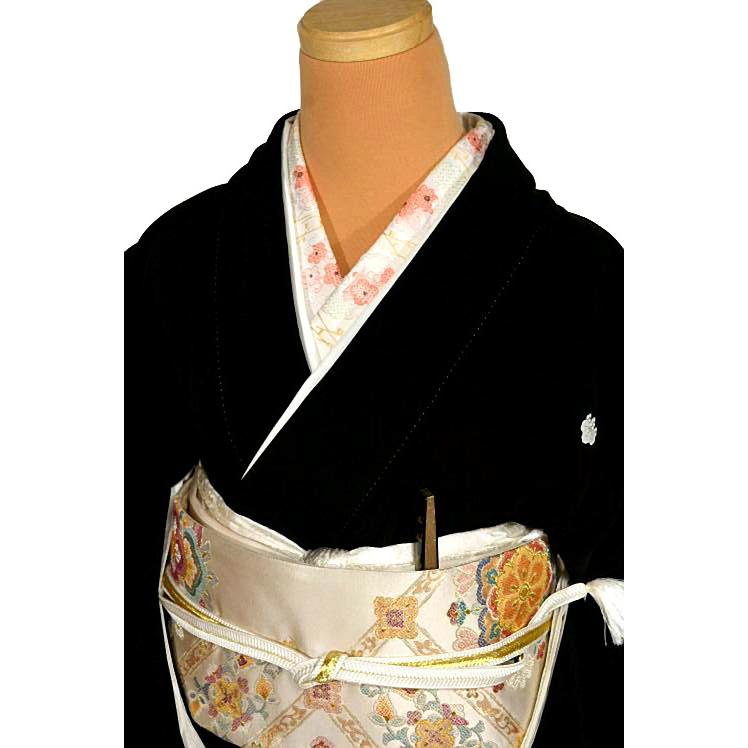 黒留袖 中古 着物 送料無料 最高峰 本場加賀友禅作家 土田外男 風景 花