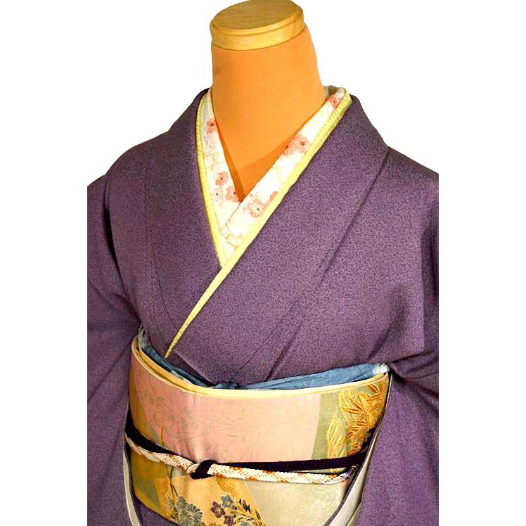 江戸小紋 中古 着物 送料無料 最高級 美品 作家物 べにばな 1つ紋 身丈
