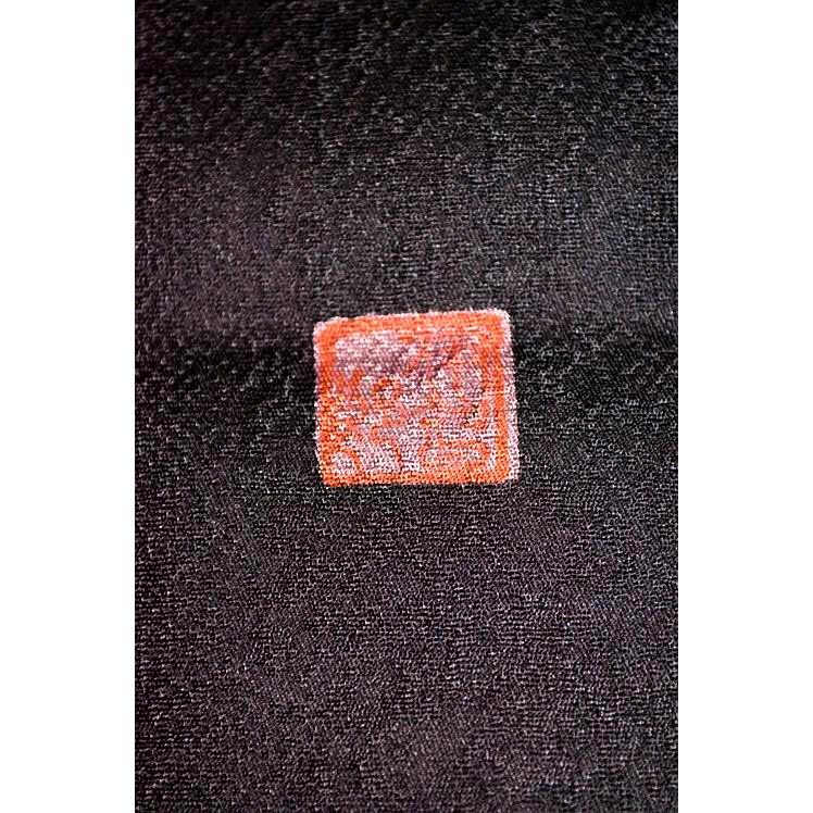 付下げ 中古 着物 送料無料 最高級 新品同様 作家物 金彩 短冊 草花文 花柄 市松文様 身丈160.5ｃｍ 裄丈64.5ｃｍ 正絹_19