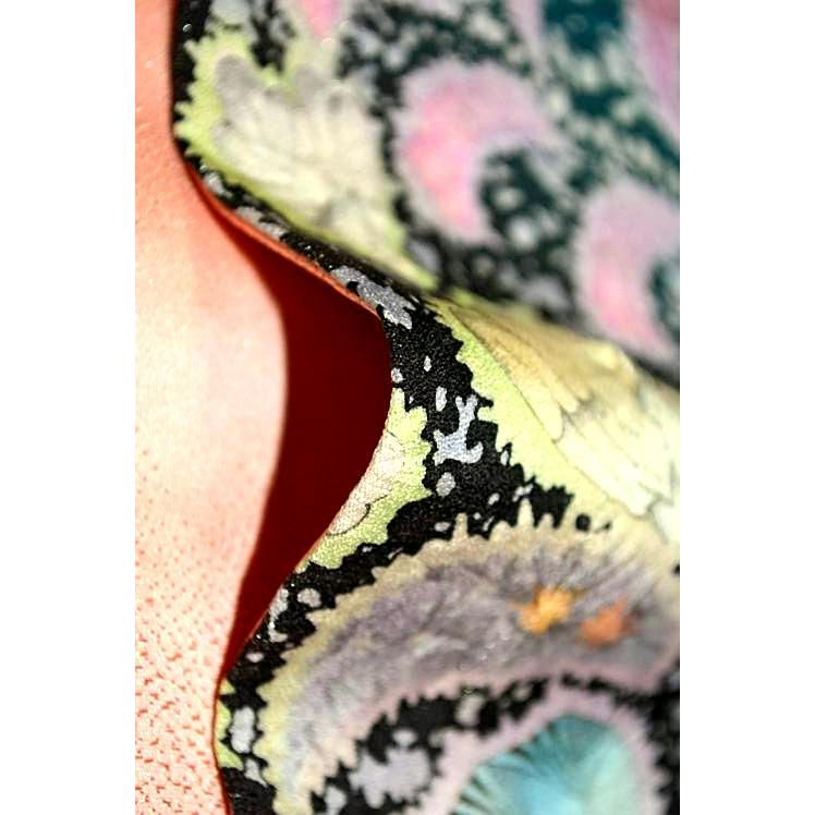 振袖 中古 着物 送料無料 最高峰 新品同様 暈し染め 辻が花 花柄 絞り
