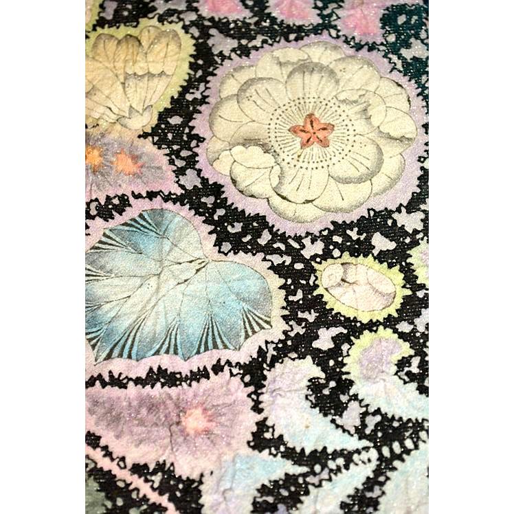振袖 中古 着物 送料無料 最高峰 新品同様 暈し染め 辻が花 花柄 絞り