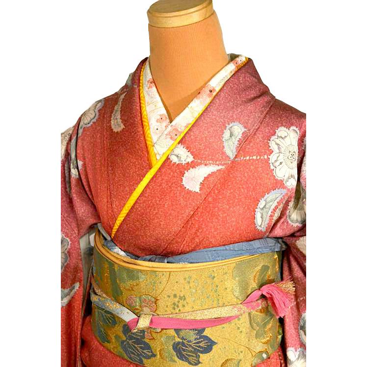 振袖・辻が花・暈し染め正絹 振袖 中古 着物 送料無料 最高峰 新品同様 暈し染め 辻が花 花柄 絞り