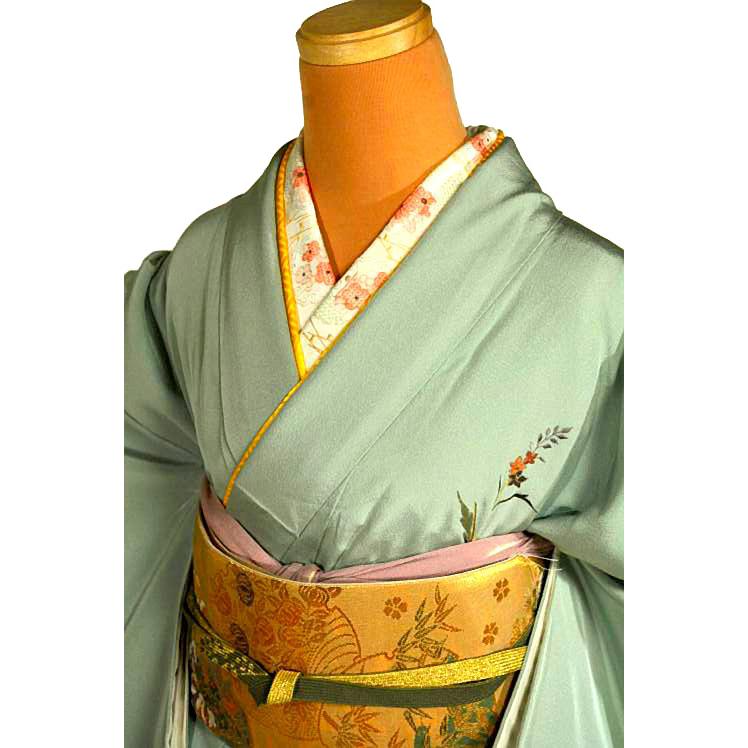 付下げ 中古 着物 送料無料 最高級 新品同様 暈し染め 総シシュウ 花柄 身丈165ｃｍ 裄丈68ｃｍ 正絹 フォーマル_1