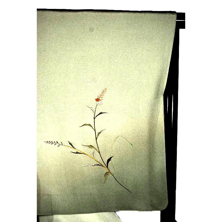 付下げ 中古 着物 送料無料 最高級 新品同様 暈し染め 総シシュウ 花柄 身丈165ｃｍ 裄丈68ｃｍ 正絹 フォーマル_7
