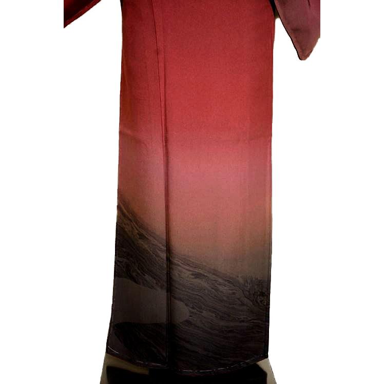 付下げ 中古 着物 送料無料 最高級 未使用品 作家物 裾暈し染め 身丈160.5ｃｍ 裄丈64.5ｃｍ 正絹 フォーマル_2