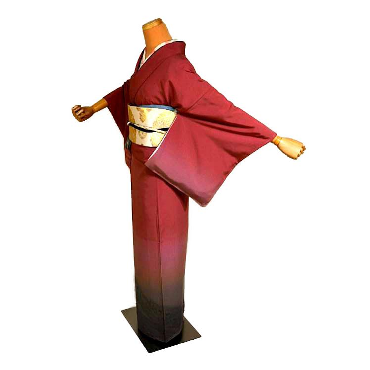 付下げ 中古 着物 送料無料 最高級 未使用品 作家物 裾暈し染め 身丈160.5ｃｍ 裄丈64.5ｃｍ 正絹 フォーマル_3
