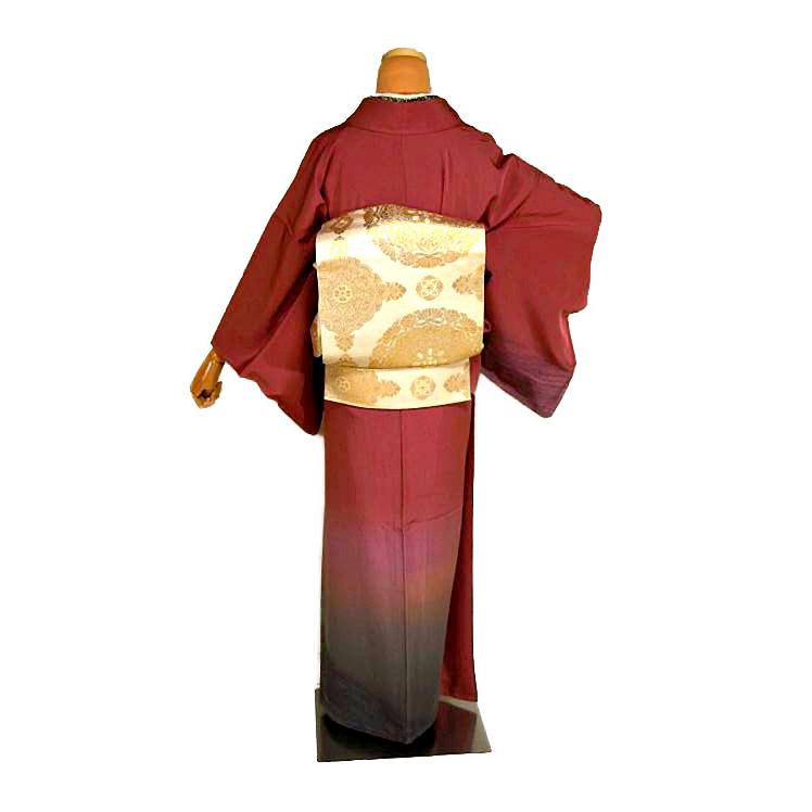 付下げ 中古 着物 送料無料 最高級 未使用品 作家物 裾暈し染め 身丈160.5ｃｍ 裄丈64.5ｃｍ 正絹 フォーマル_4
