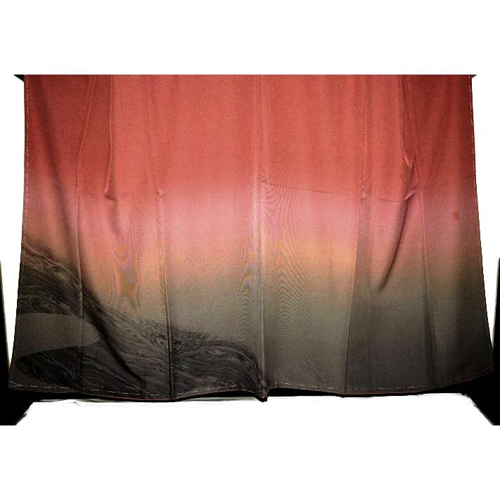 付下げ 中古 着物 送料無料 最高級 未使用品 作家物 裾暈し染め 身丈160.5ｃｍ 裄丈64.5ｃｍ 正絹 フォーマル_8
