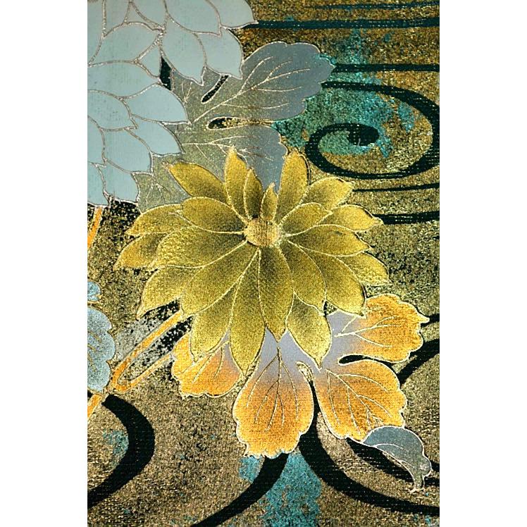 振袖 中古 着物 最高峰 新品同様 暈し染め 金彩 本金箔 金通し地 観世