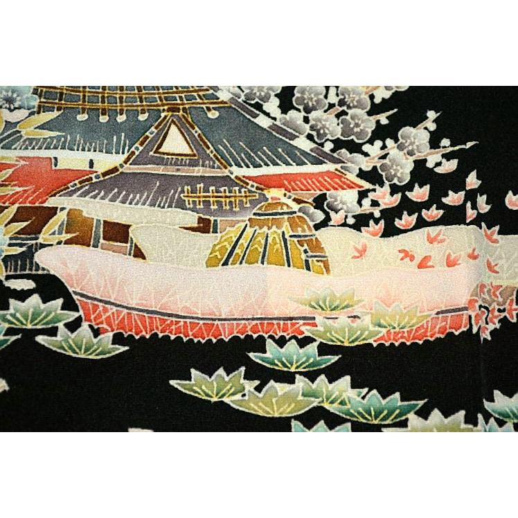 黒留袖 中古 送料無料 最高峰 美品 次代重鎮候補 本場加賀友禅作家
