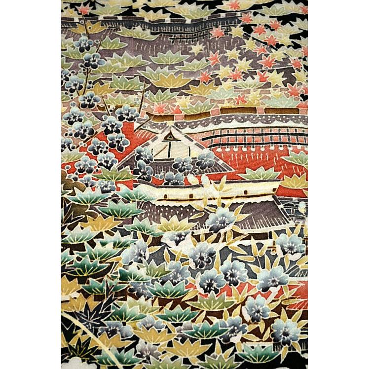黒留袖 中古 送料無料 最高峰 美品 次代重鎮候補 本場加賀友禅作家