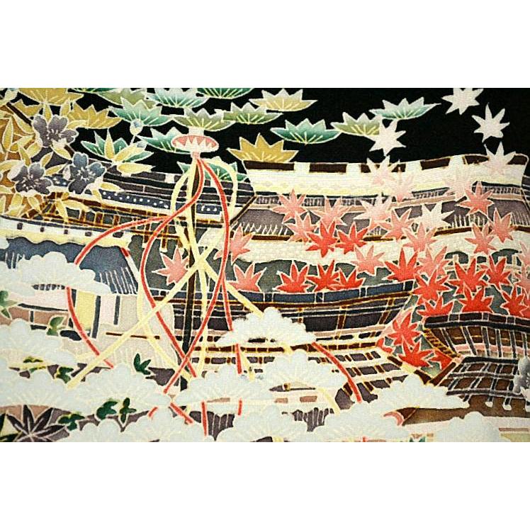 黒留袖 中古 送料無料 最高峰 美品 次代重鎮候補 本場加賀友禅作家