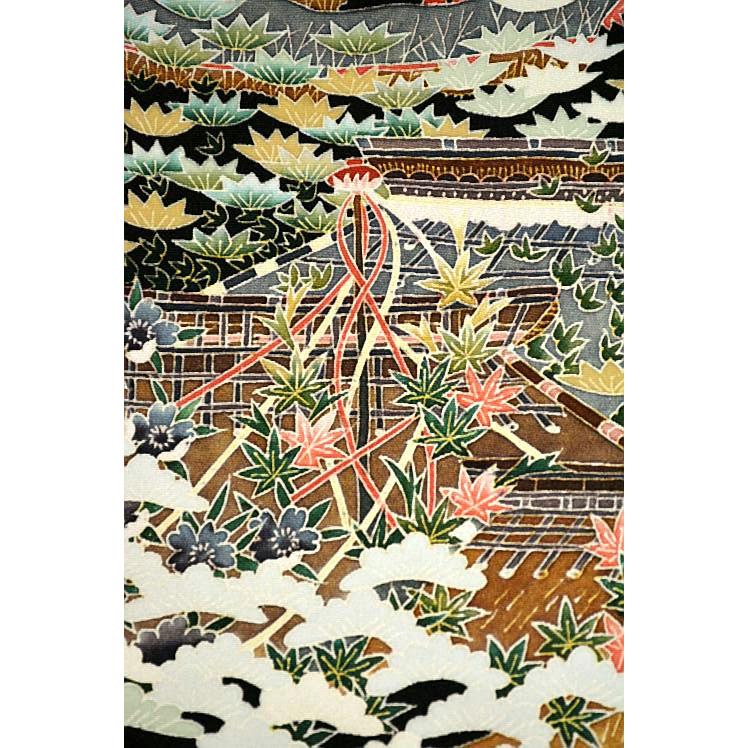 黒留袖 中古 送料無料 最高峰 美品 次代重鎮候補 本場加賀友禅作家