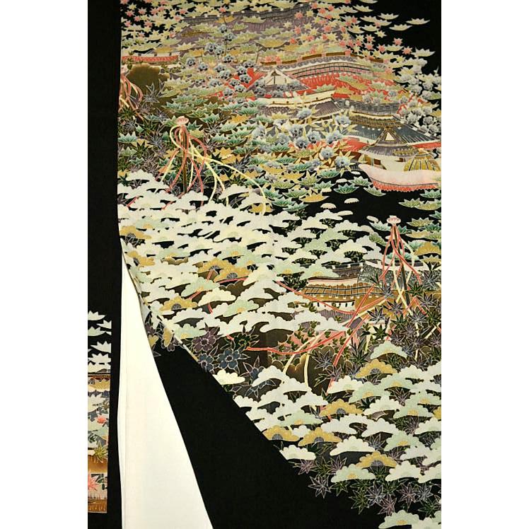 黒留袖 中古 送料無料 最高峰 美品 次代重鎮候補 本場加賀友禅作家