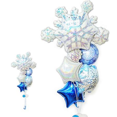 バルーン　クリスマスプレゼント　クリスマス　ギフト　NMCLプリズムスノー ブリーズ&レットイット５バルーンセット | 