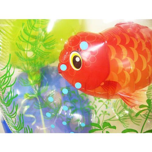 暑中見舞い　残暑見舞い　バルーン電報　風流金魚らんちゅう ドット３バルーンセット |  | 02