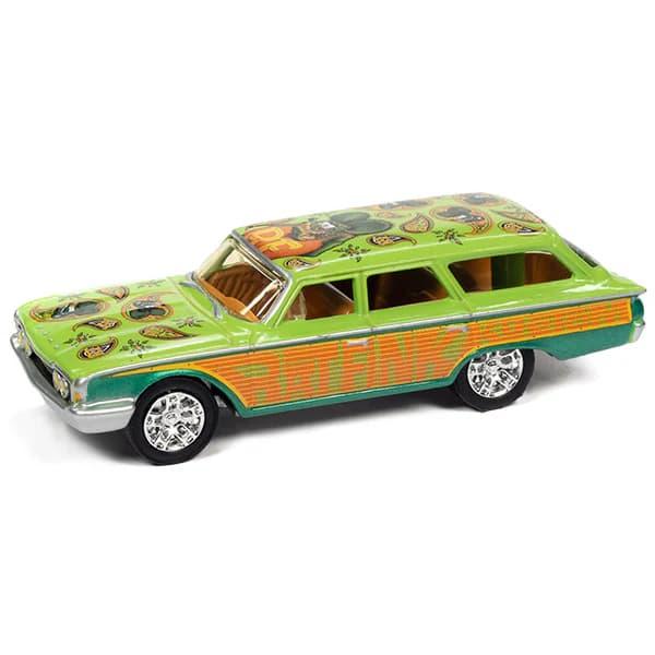 バレンタイン チョコ Rat Fink ミニカー バルーン リンツ ブーケ ギフト LVトライアングルズ＆チョコ付きミニカー［ラットフィンク］が運ぶ♪ワンバルーンセット_6