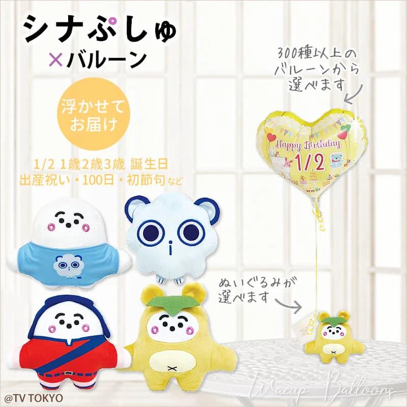 【匿名配送】Birthdayグッズ2024 ハナマル 思い出付きお祝いフルセット たぬきぷしゅ はじまりぷしゅ バルーン 風船 プレゼント お祝い
