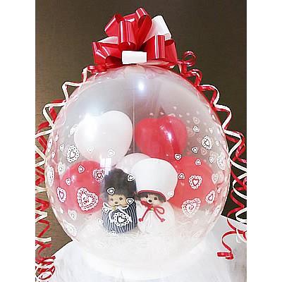 セキグチ モンチッチ 結婚式 ぬいぐるみ電報 バルーン電報 ぬいぐるみ