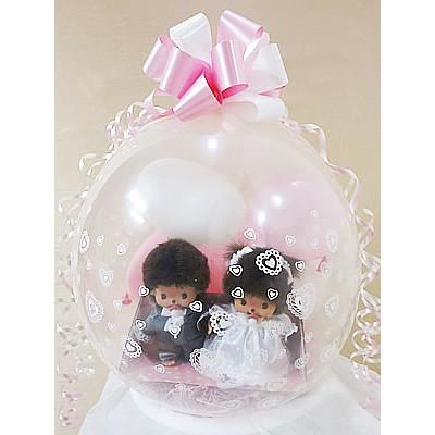 結婚式 バルーン電報 ぬいぐるみ電報 結婚祝い ぬいぐるみバルーンラッピング ベビチッチ M 洋装ウェディング Wp バルーン電報ギフト専門店 Wac Up 通販 Yahoo ショッピング