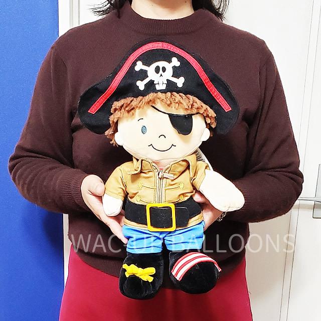 バルーン 贈り物 風船 知育玩具 知育人形 プレゼント 出産祝い 誕生日 贈り物 1歳 2歳 男の子 選べる9インチバルーン付きアクティビティドール＜パイレーツ＞の画像