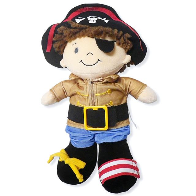 バルーン 贈り物 風船 知育玩具 知育人形 プレゼント 出産祝い 誕生日 贈り物 1歳 2歳 男の子 選べる9インチバルーン付きアクティビティドール＜パイレーツ＞の画像