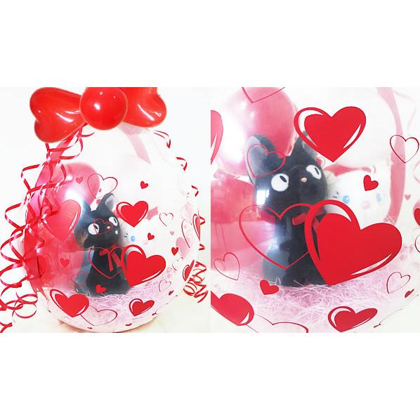 激安通販ショッピング 魔女の宅急便 黒猫ジジ ジブリ ぬいぐるみ電報 結婚式 バルーン電報 バルーンラッピング 18インチ結婚祝オンユアハーツ付きジジ座りとリリー Materialworldblog Com