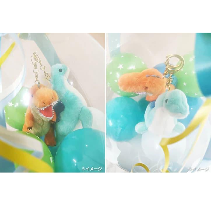 恐竜好き トリケラトプス プテラノドン フタバスズキリュウ ヴェロキラプトル プレゼント  ぬいぐるみバルーンラッピング 選べる恐竜キーホルダー２体入り_3