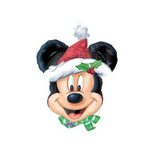 ミッキー　ディズニー　クリスマスバルーン　クリスマスプレゼント　サンタ　ギフト　XMミッキーサンタ６バルーンセット | ミッキー＆フレンズ | 01