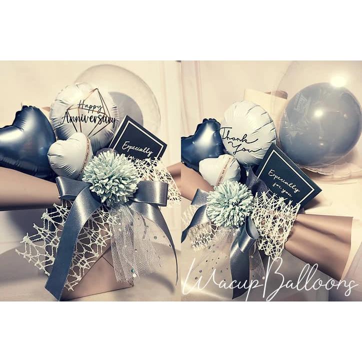 お祝い 結婚式 バルーン電報 誕生日 プレゼント 透明 風船 父の日 大人