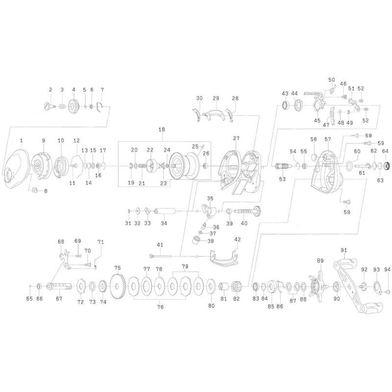 最安値挑戦 リール ダイワ Daiwa 純正パーツ 129 部品コード 18 部品番号 19 26 スプール 70h Sv Ct アルファス 19 ベイトリールパーツ Moonbreaking Com
