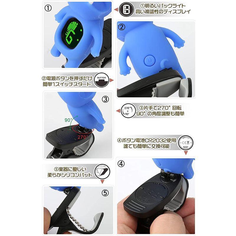 Swiff スイフ クリップ式チューナー キャラクターチューナー ブルドック 1 Bulldog Tuner Grey ワッカ 通販 Yahoo ショッピング