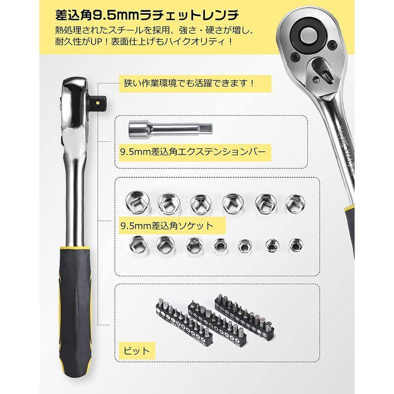 新作揃え 工具セット 家庭用 車 自転車 バイク 自動車整備 工具箱セット 家庭修理 Diy 家具組み立て 住まいのメンテナンス用 Awanfi ホー Busoladakoloimages Com