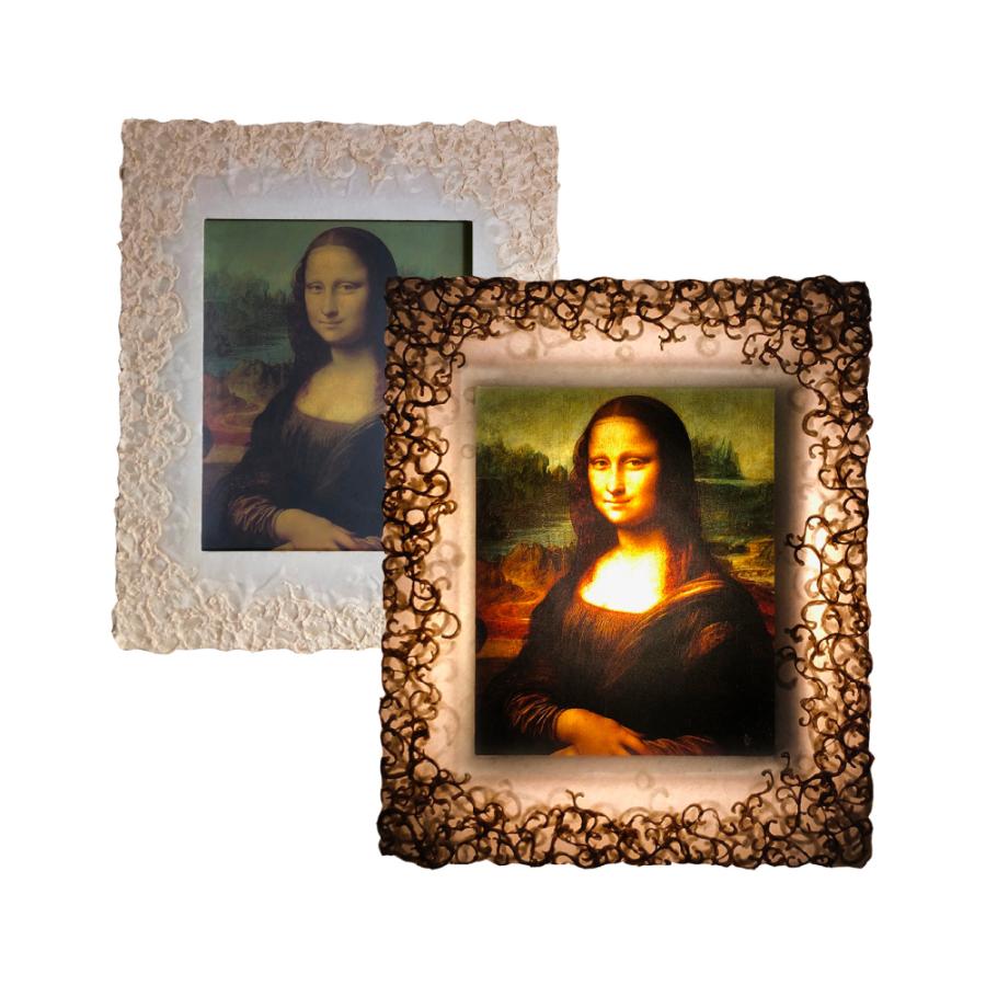 幻想的な壁掛けインテリア - 和紙ック【和紙額縁＋絵画】