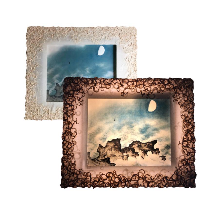 幻想的な壁掛けインテリア - 和紙ック【和紙額縁＋絵画】