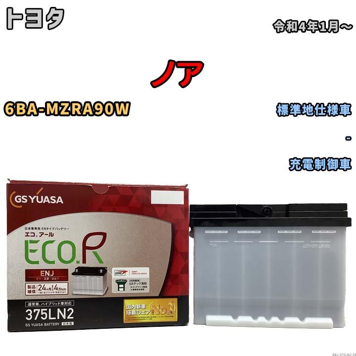 GSユアサ バッテリー トヨタ ノア 6BA-MZRA90W 令和4年1月〜 ENJ
