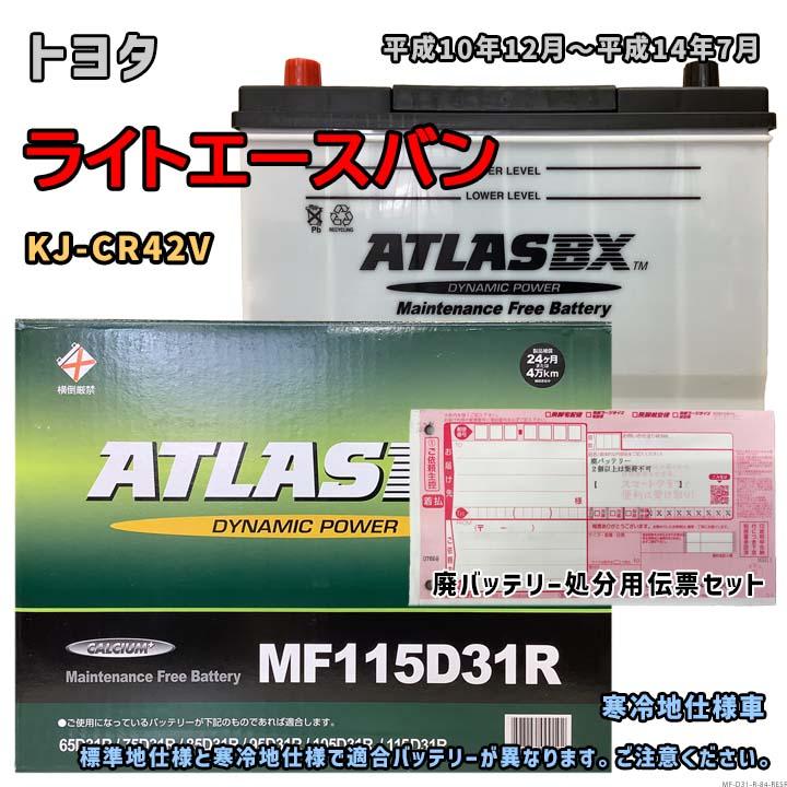 バッテリー ATLAS MF115D31R 廃バッテリー回収サービス付 トヨタ