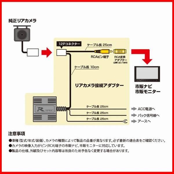 バックカメラ変換アダプター ホンダ シビック FD1/FD2 平成17年9月-平成20年8月 データシステム RCA039H｜wacomjapan｜03