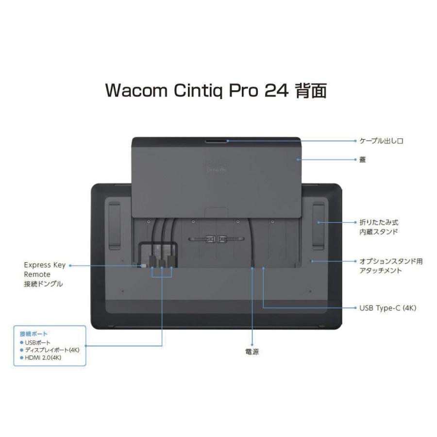 wacom（ワコム） Wacom Cintiq Pro 24 (DTH-2420/K0) 液晶 ペン