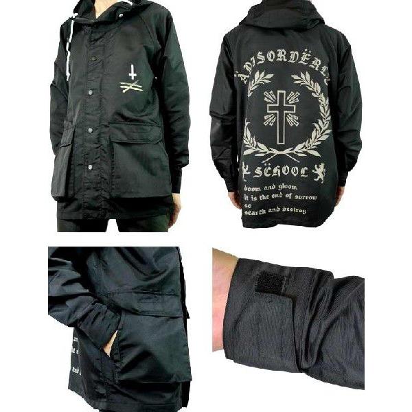 A Disorderly School ロックなナイロン パーカー,ウインドブレーカー