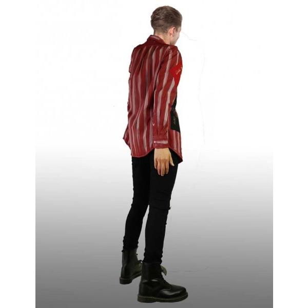 LOW LIFE(ローライフ)アナーキーシャツ レッド ハンドメイド シャツ