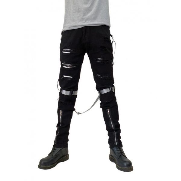 SHINICHISUMINO ボンテージパンツ　ブラック SHINICHI SUMINO(シンイチ スミノ)/Bondage Pants(ボンデージ パンツ)