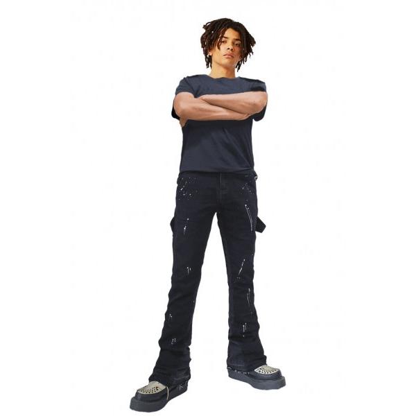 ブーツカット ペインター ジーンズ リメーク デザイン ウォッシュ