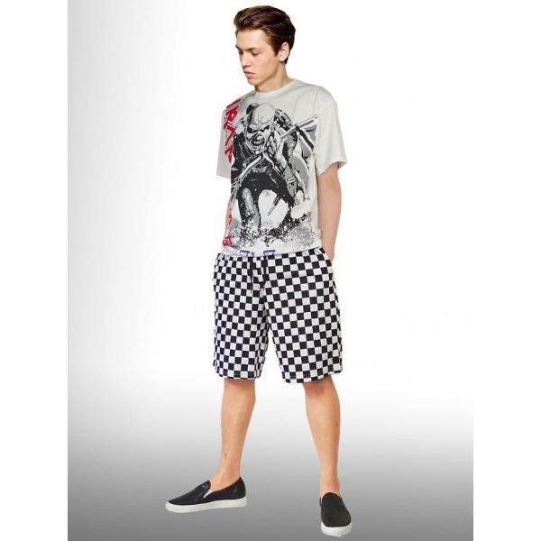 チェッカー柄 ハーフパンツ 市松柄 ボトムス パンツ ショートパンツ