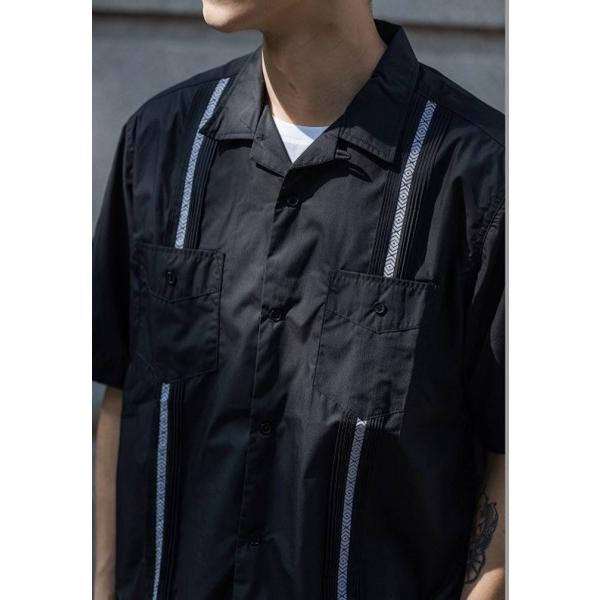 キューバシャツ ボウリングシャツ ボーリングシャツ 開襟シャツ アロハ