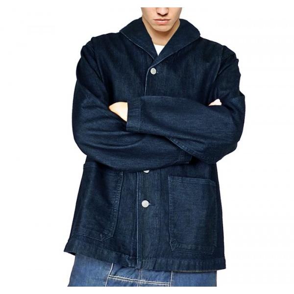 デニムジャケット カバーオール デッキ ジャケット インディゴ