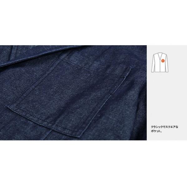 デニム チェスターコート スプリング コート ハーフ クラシック