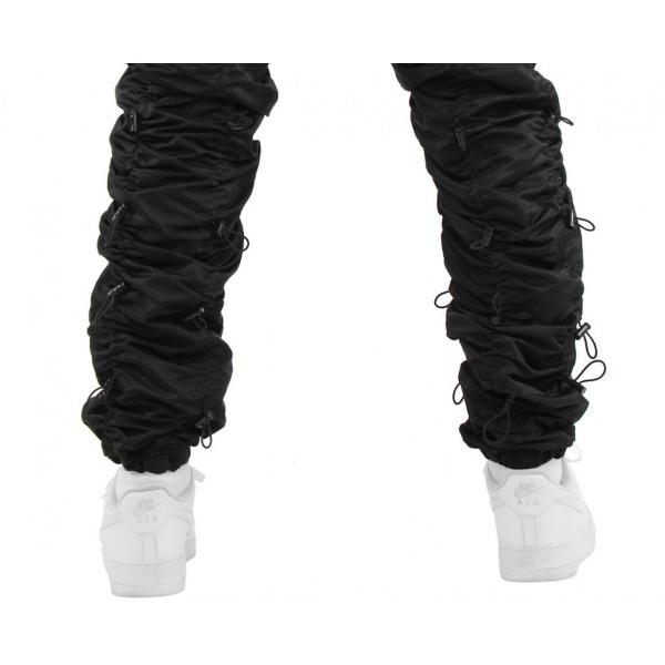 eptm ズボン eptm エピトミ アコーディオン パンツ ブラック ジョガーパンツ