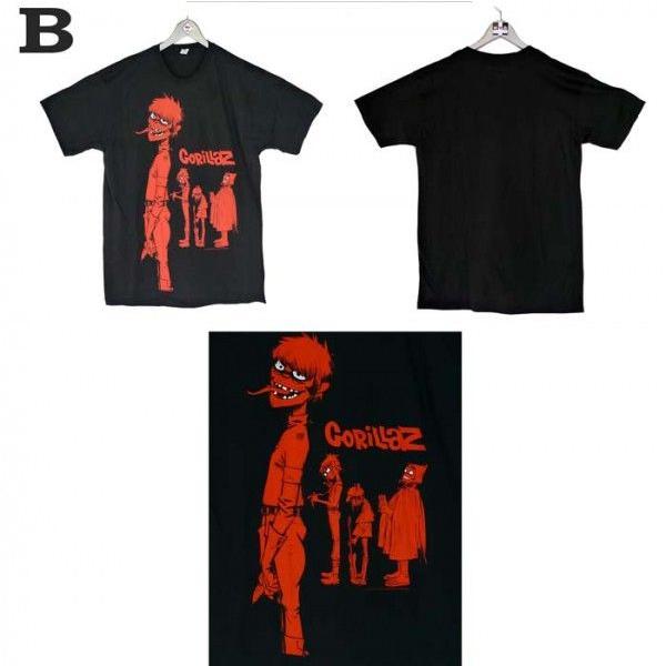 Gorillaz(ゴリラズ)ロックTシャツ選べる2タイプ！ ロックファッション