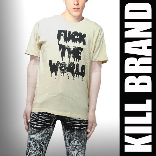 Kill Brand キルブランド Fack The World ロゴtシャツ ロック Tシャツ パンク ロック ロック系 ロック ファッション パンク ファッション Killbrand Fack T ストリート ロックファッションwad 通販 Yahoo ショッピング